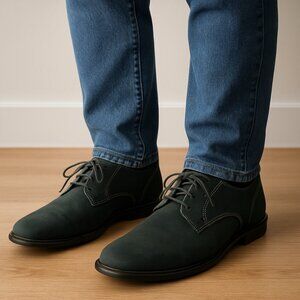 United Feet Suede Oxford Shoes Black 9